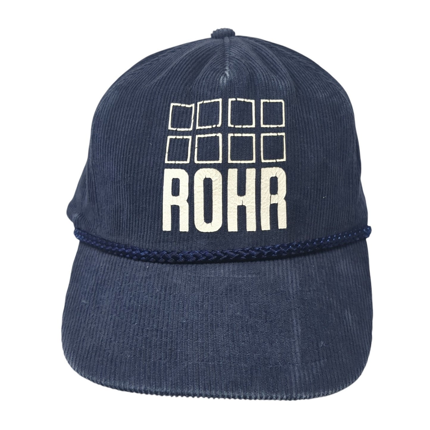 Rohr Snapback Hat Blue One Size Adjustable Corduroy Rope 6 Panel Mohr's
