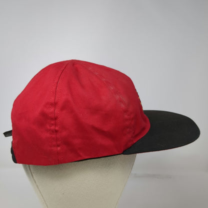 Shoebox Baseball Cap Red Black OS Reversible Love Hate This Game Novelty Hat