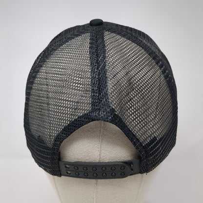 Alright Stay Groovy Snapback Trucker Hat Black One Size Adjustable Mesh Back