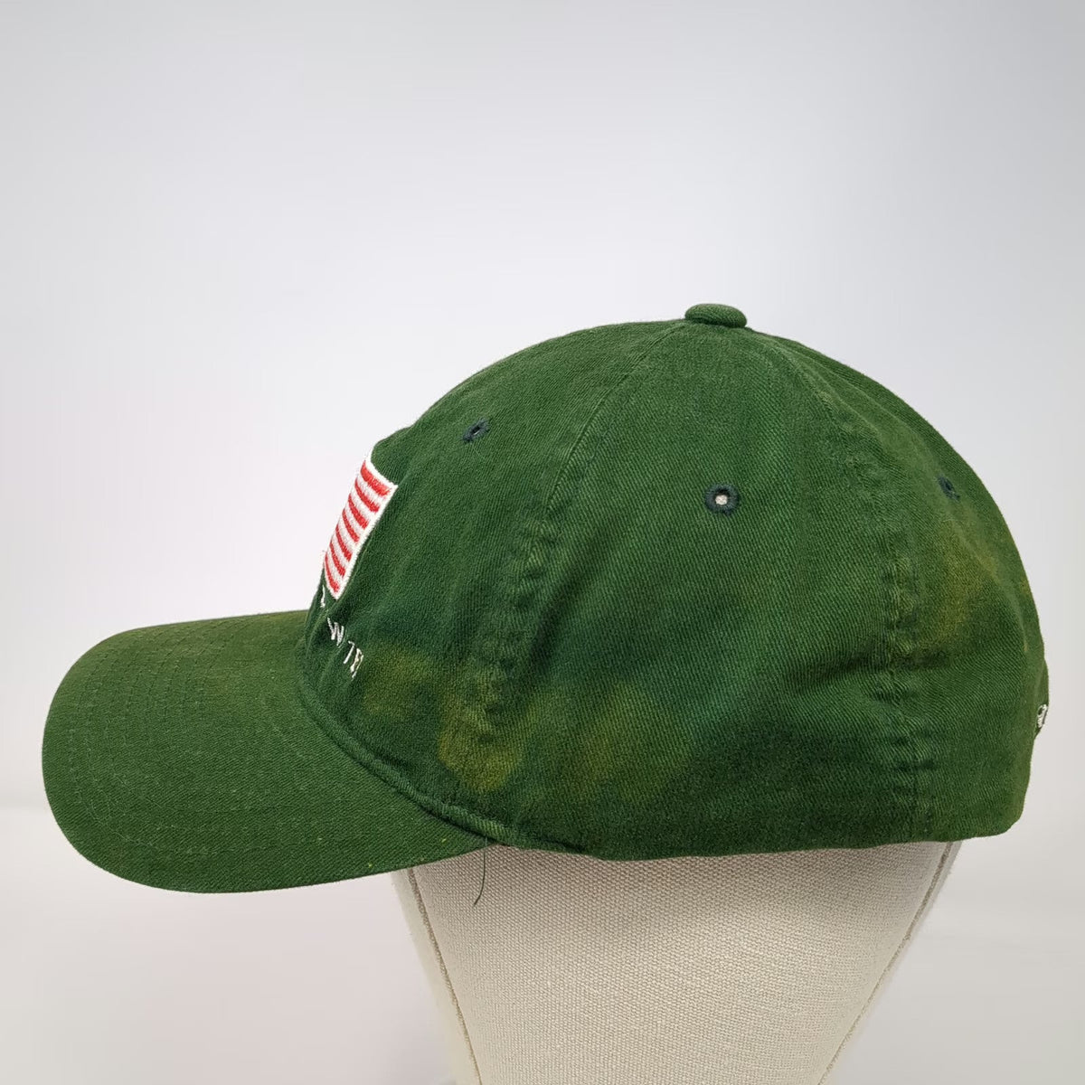 SDI Baseball Cap Green OSFM Morgan Stanley Dean Witter American Flag Flexfit Hat
