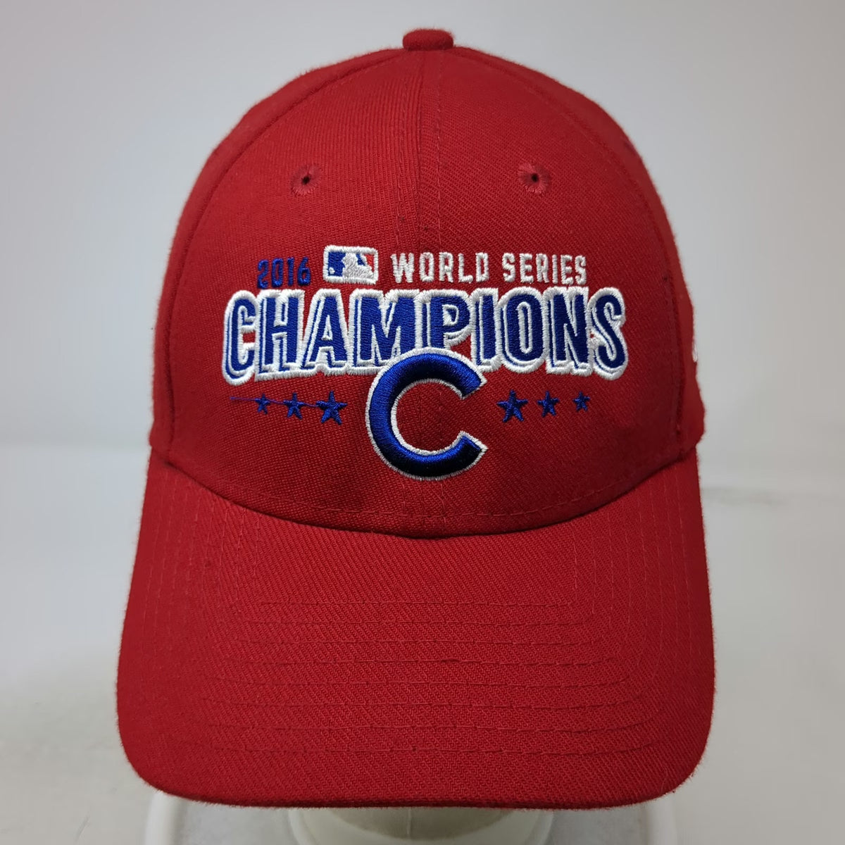 Chicago Cubs MLB New Era Baseball Cap Red L 2016 World Series Champions Hat 3930