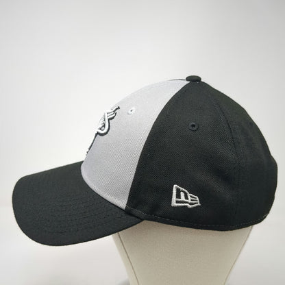 New Era NBA Miami Heat Black One Size Cap Hat Embroidered Logo Curved Brim Strap