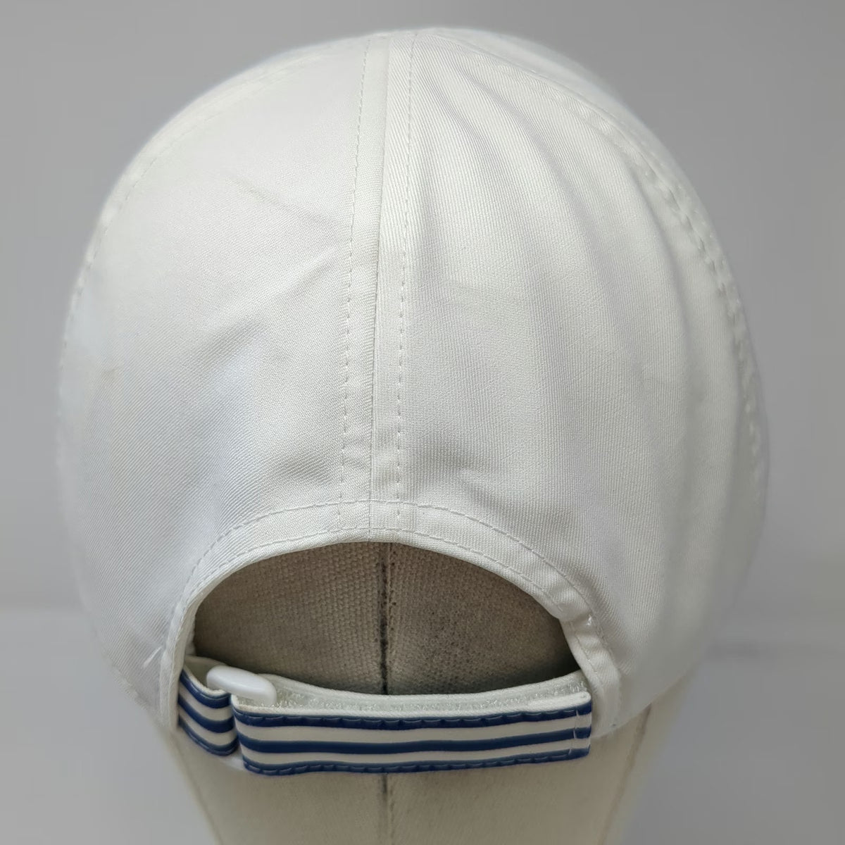 United Healthcare Logo Hat White Blue One Size Recycled Polyester Baseball Cap