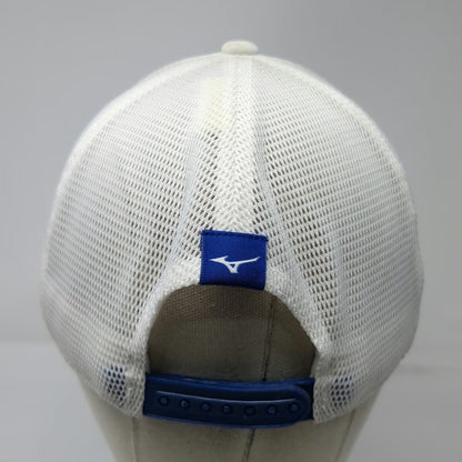 Mizuno Trucker Hat White One Size Snapback Mesh Golf Runbird Logo Patch 110