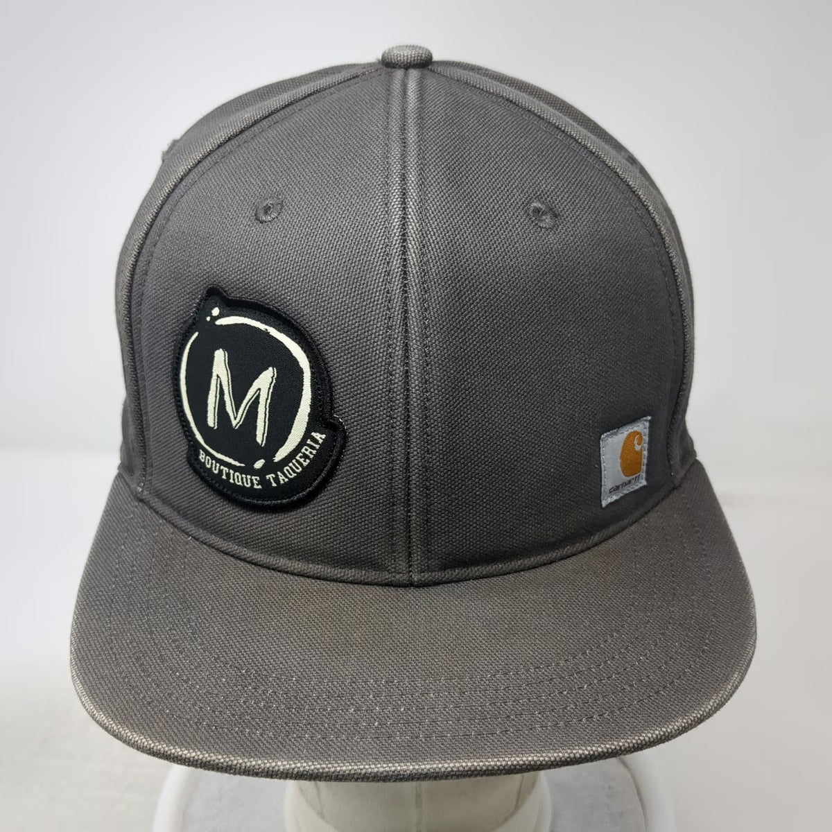 Carhartt Snapback Gray One Size Hat M Boutique Taqueria Patch Flat Bill