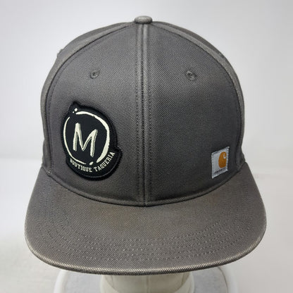 Carhartt Snapback Gray One Size Hat M Boutique Taqueria Patch Flat Bill