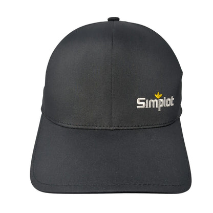 Simplot Fitted Hat Black Large/XL Solid Flexfit Delta Embroidered