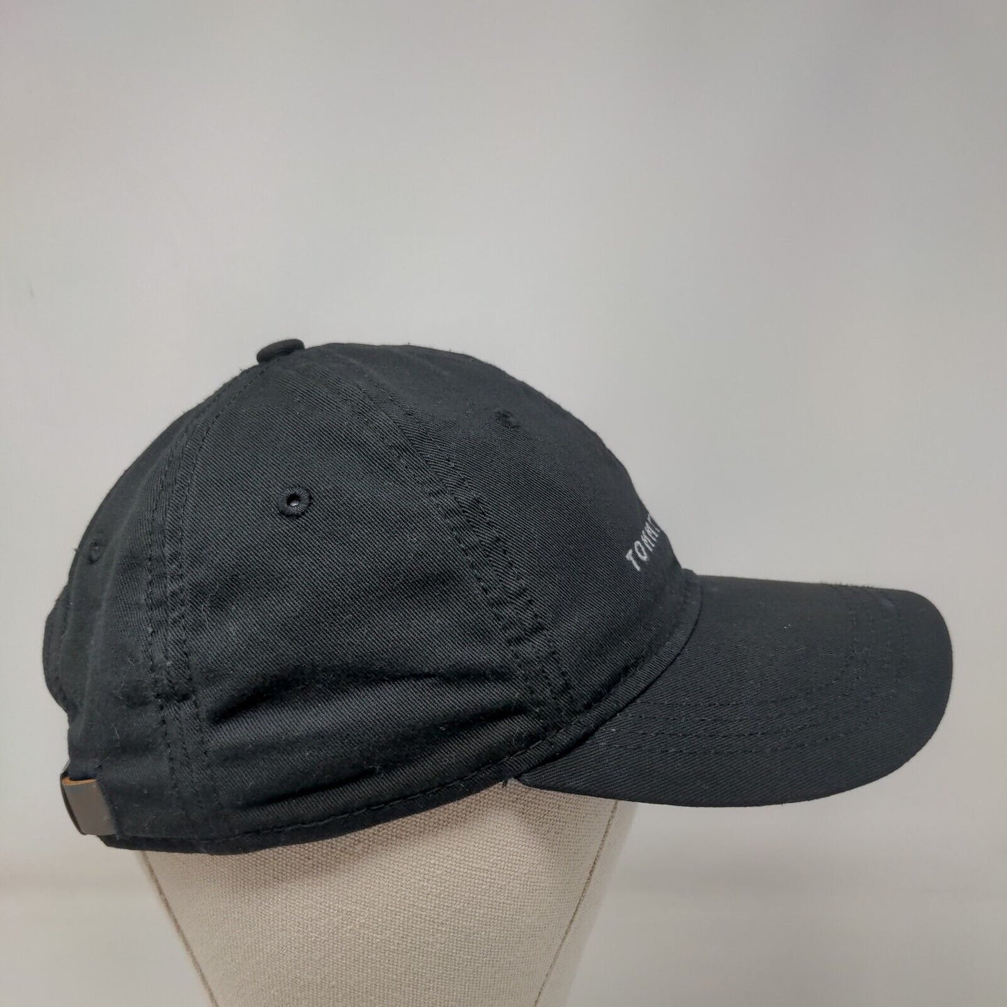 Tommy Hilfiger Slideback Hat Black One Size Embroidered Logo Adjustable