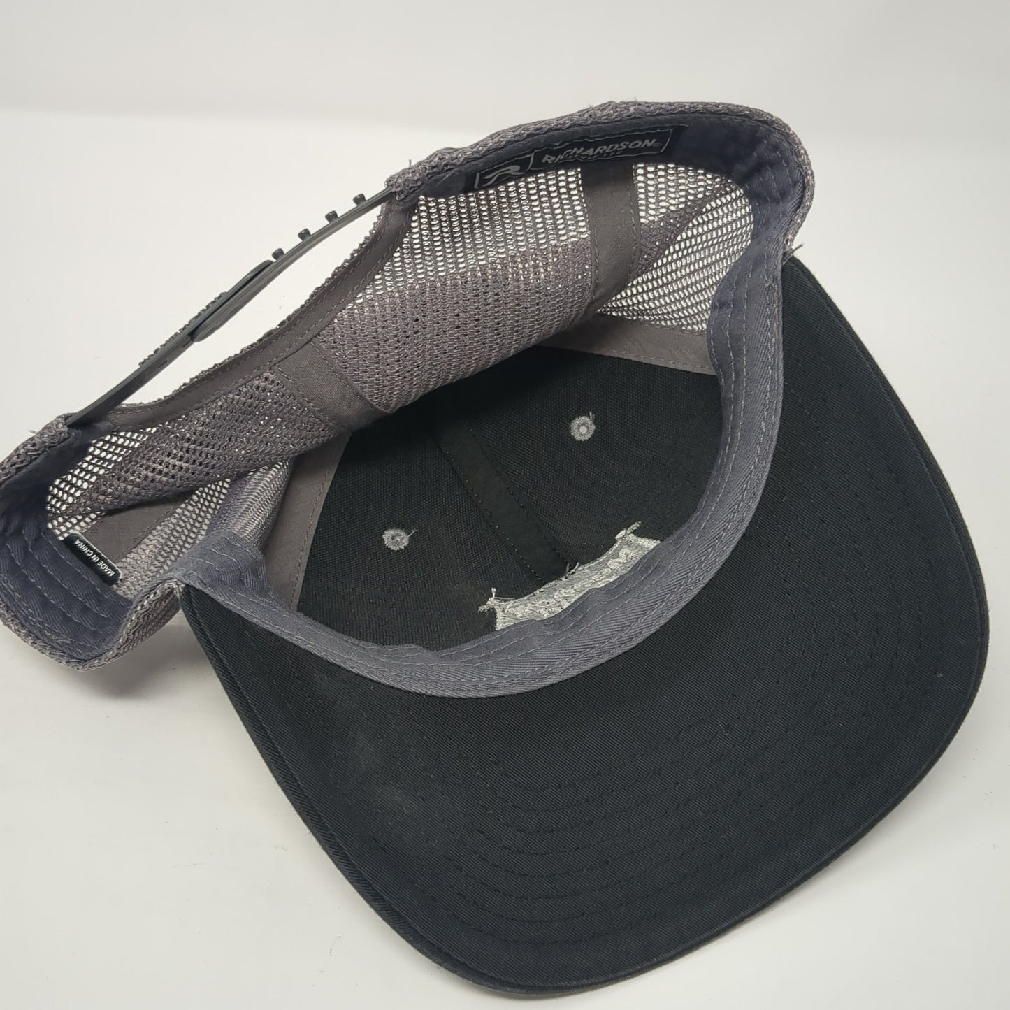 Meadow Gold Snapback Trucker Hat Gray One Size Adjustable Mesh Back Richardson