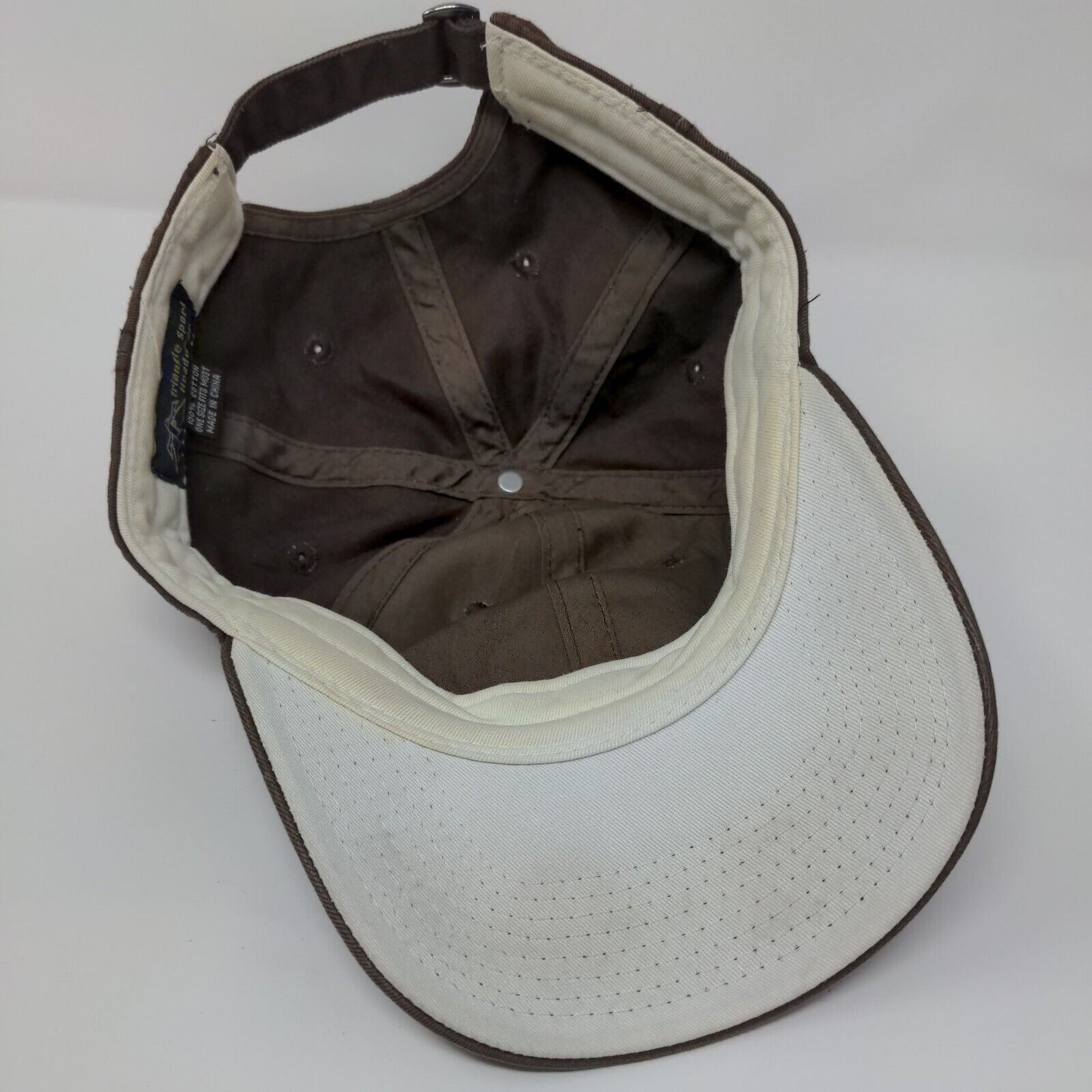 Port Aransas Texas Slideback Hat Brown OSFM Adjustable Triangle