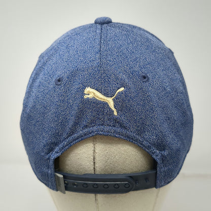 Puma Snapback Blue One Size Hat Tour Exclusive 110 Gold P Logo Golf Performance