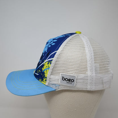 Palisades Ultra Snapback Mesh Back Trucker Hat Blue Medium Boco Gear