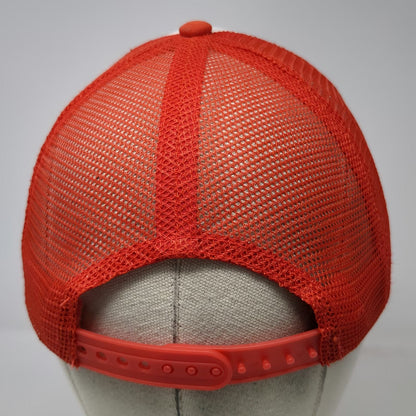 Orange Trucker Hat One Size Balls Deep Baseball Team Mesh Back Rope Snapback