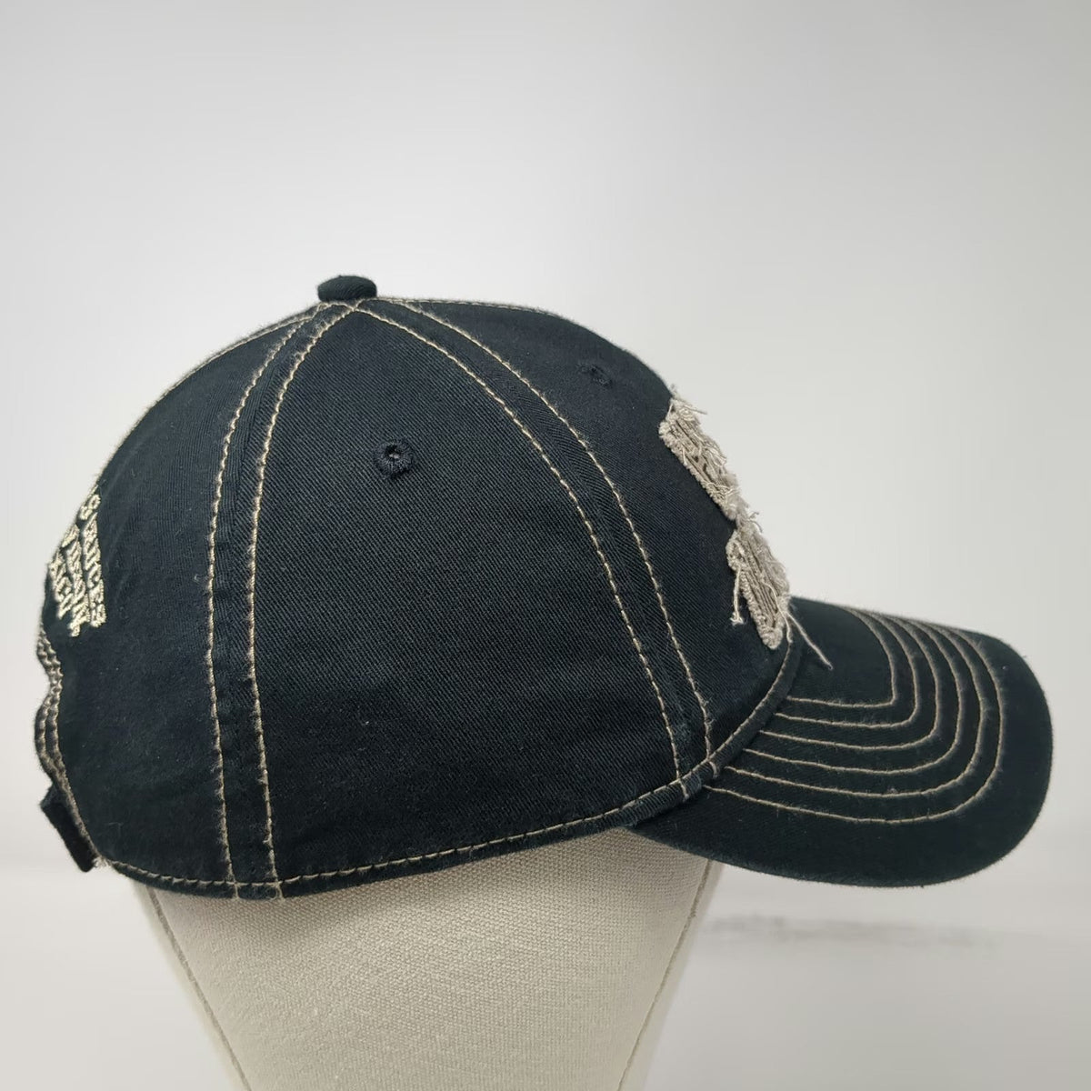 Harley-Davidson Baseball Cap Black One Size Las Cruces NM Distressed Cotton Hat