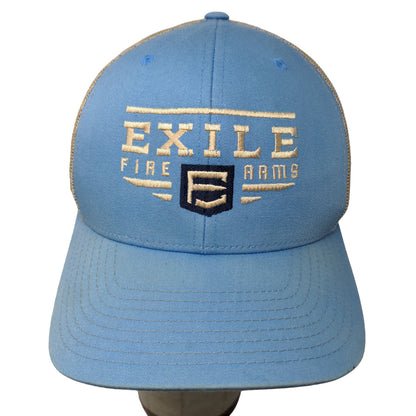 Exile Firearms Richardson Mens Snapback Mesh Back Hat Blue Style 112 Embroidered