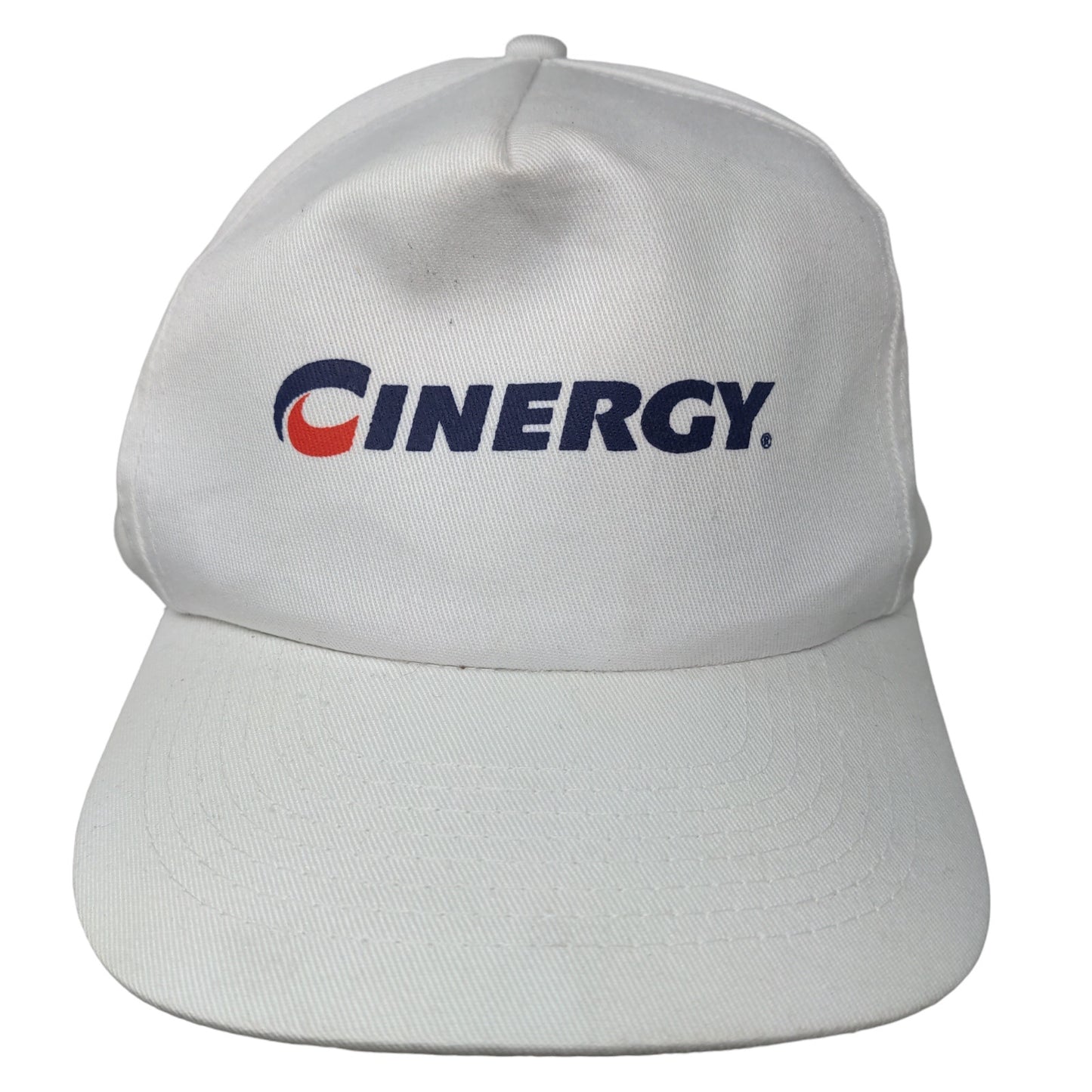 Cinergy Men's Snapback Trucker Hat White Size OSFA Embroidered Logo Adjustable