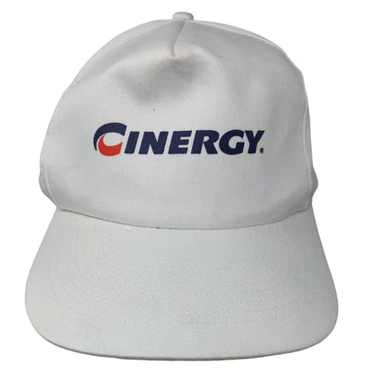 Cinergy Men's Snapback Trucker Hat White Size OSFA Embroidered Logo Adjustable