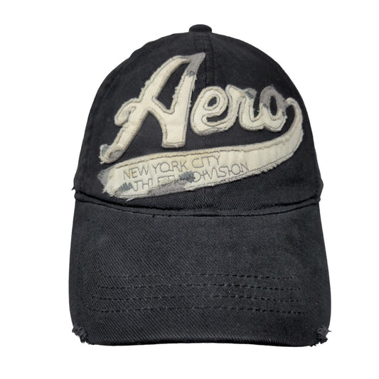 Aero New York City Athletic Division Fitted Hat Black L/XL Embroidered 6 Panel