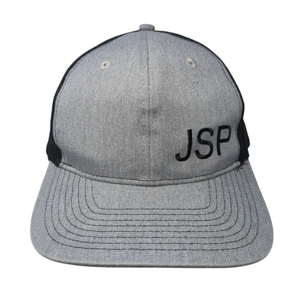 JSP Snapback Mesh Back Trucker Hat Gray One Size Port Authority 6 Panel
