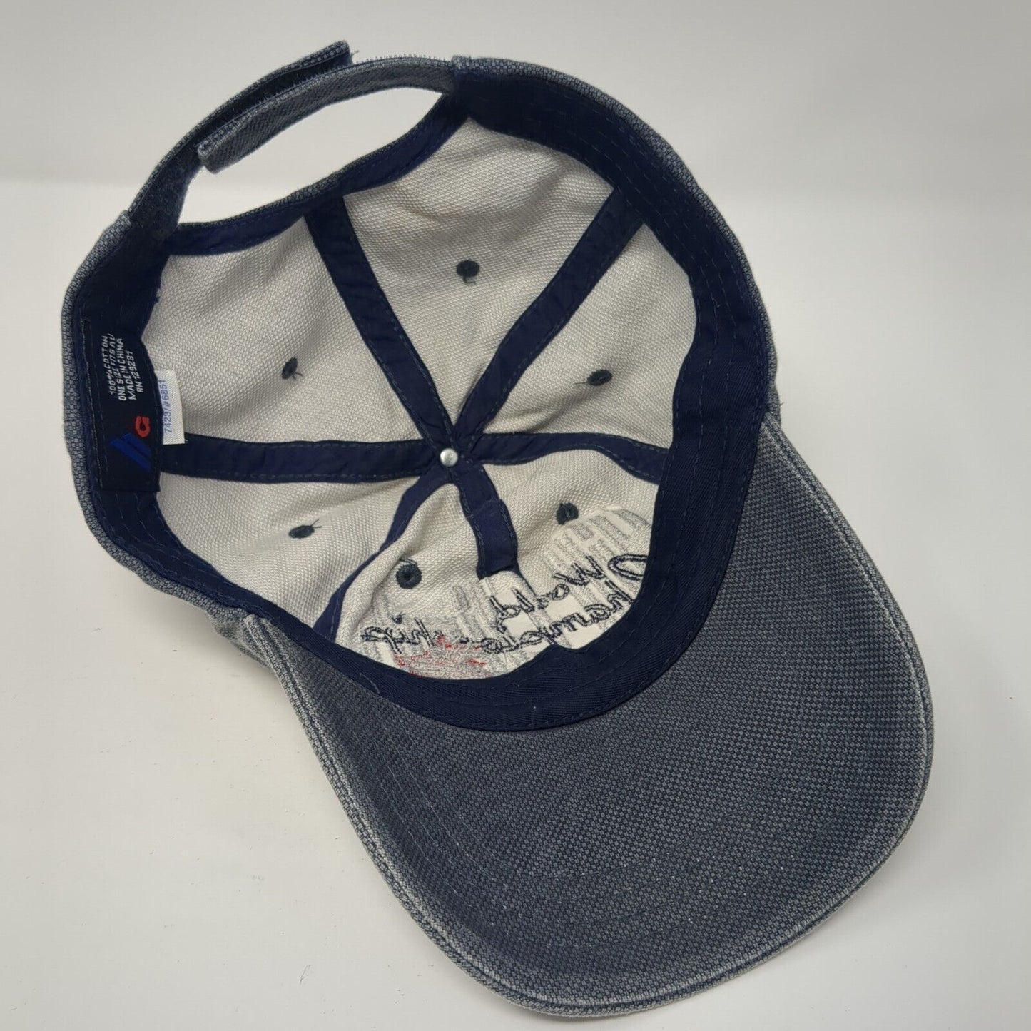 Hill Climb World Championship 2014 Jackson Hole Wyoming Strapback Hat Blue OS