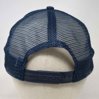 Seba Viking Freight Trucker Hat Blue One Size Snapback Mesh Back Logo Structured