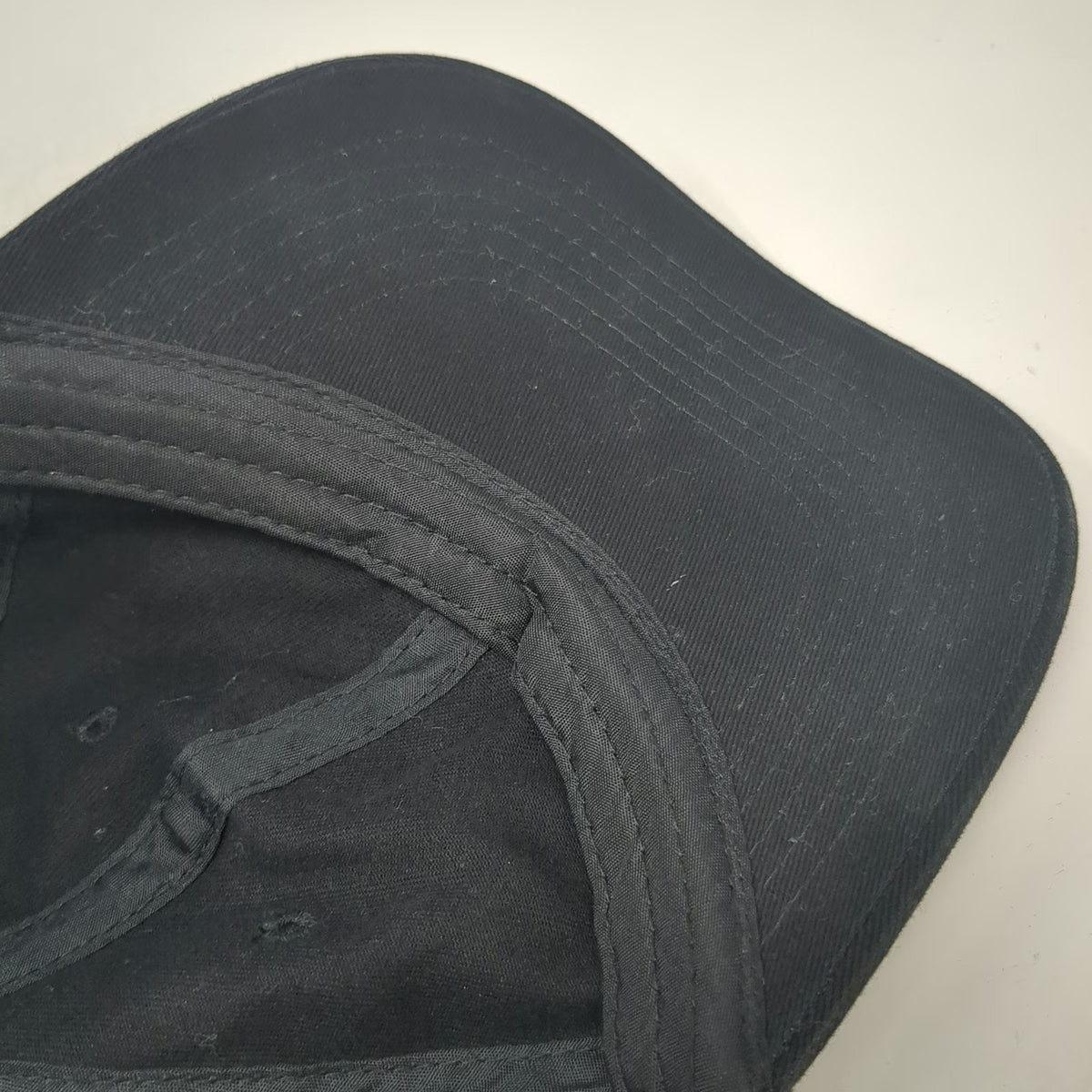 Disney Mickey Mouse Baseball Cap Black One Size Cotton Embroidered Slideback Hat