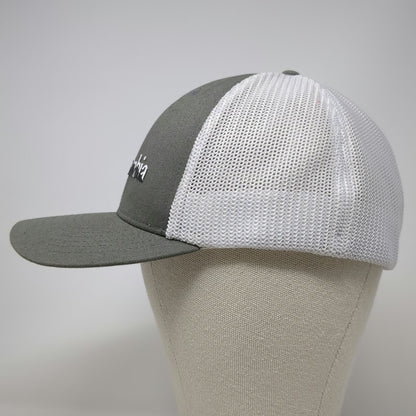 Columbia Baseball Cap Gray One Size Mesh Back Snapback Hat Outdoor Fishing Sport