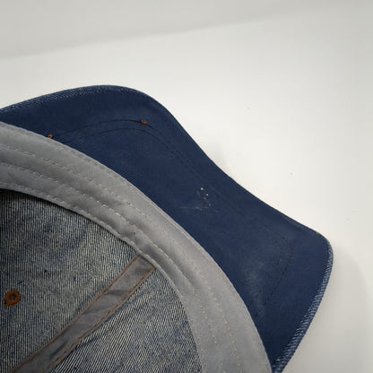 Bedazzled Star Slideback Hat Blue One Size Adjustable Rhinestone Beaded Denim