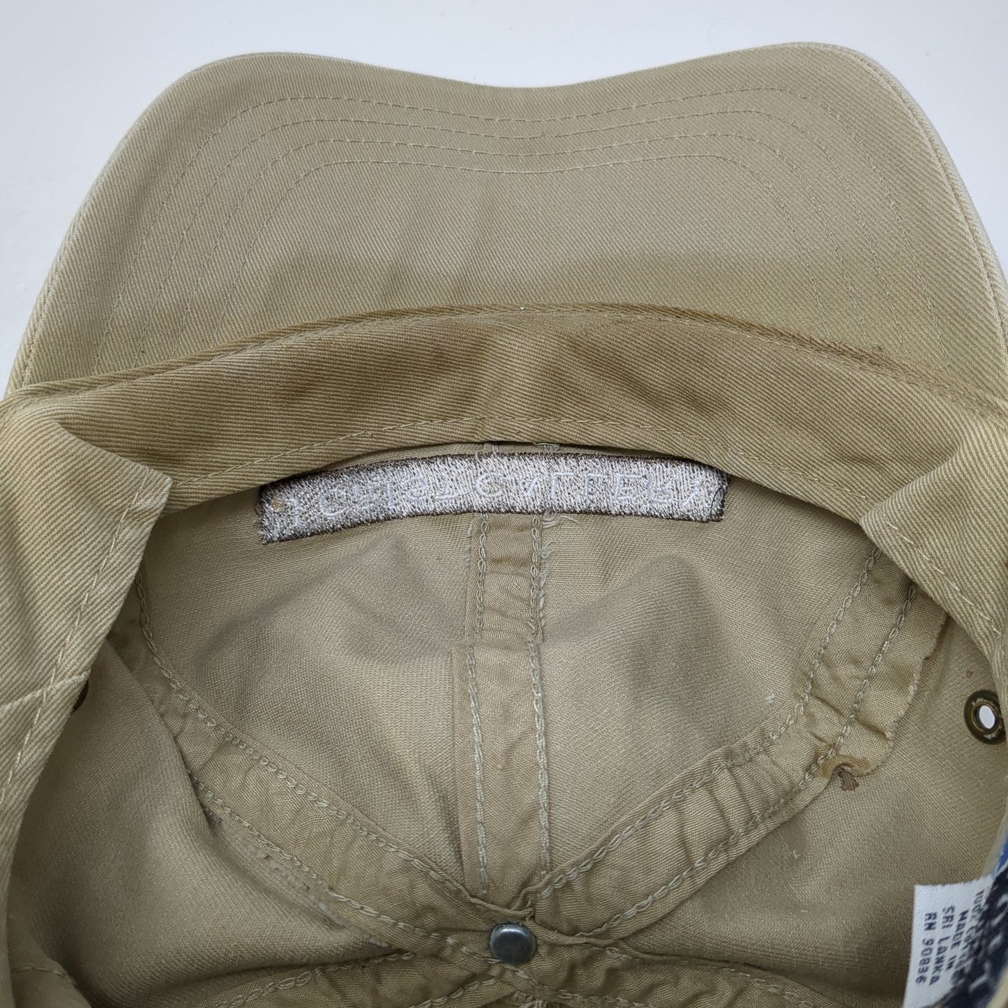 J Crist Gallery Slideback Hat Beige One Size Adjustable Port & Company