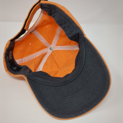 Nike Golf Strapback Hat Orange OSFA Adjustable Embroidered Swoosh Cotton
