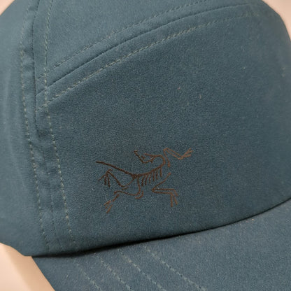 Arc'teryx 5 Panel Cap Blue One Size Logo Technical Polyester Adjustable Hat