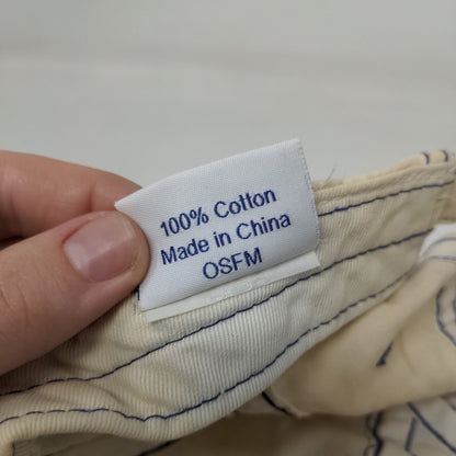 Ultimat Vodka Slideback Hat White OSFM Adjustable Embroidered Distressed 6 Panel