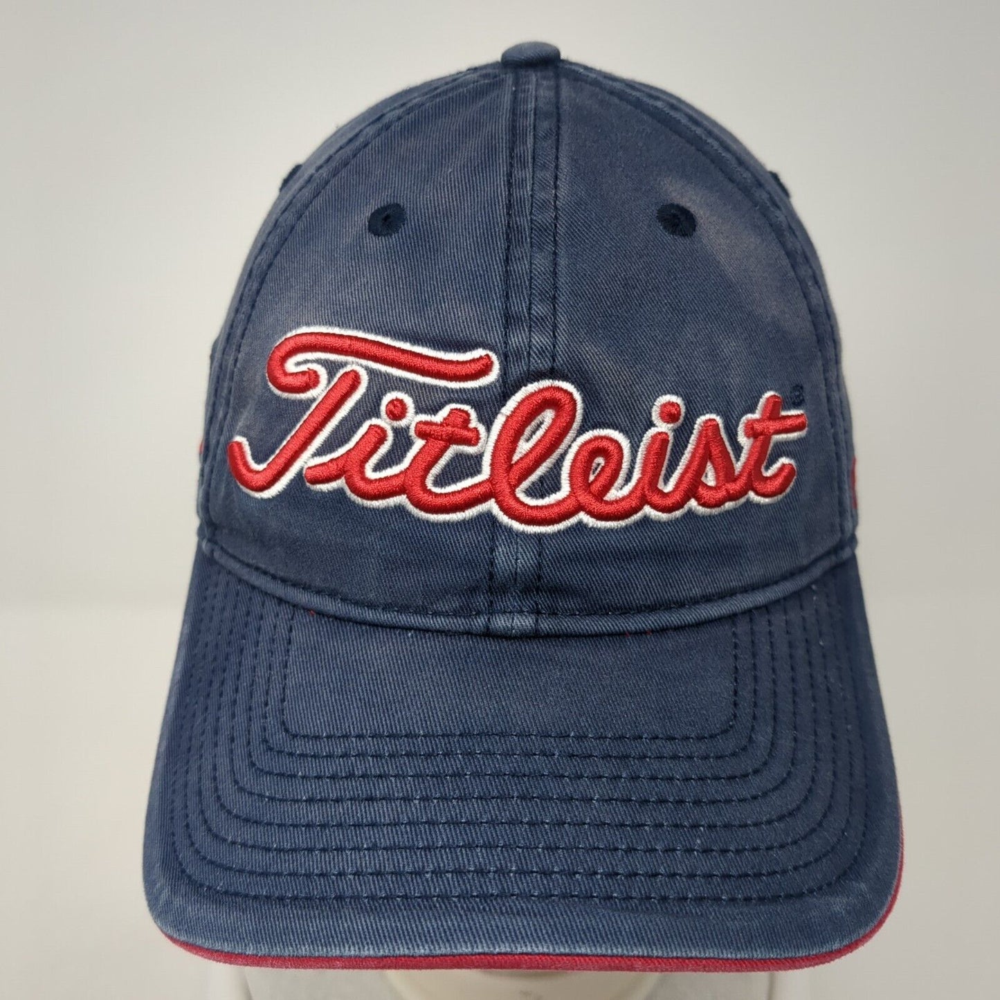 Titleist Slideback Golf Cap Blue One Size Adjustable Embroidered 6 Panel