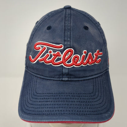 Titleist Slideback Golf Cap Blue One Size Adjustable Embroidered 6 Panel