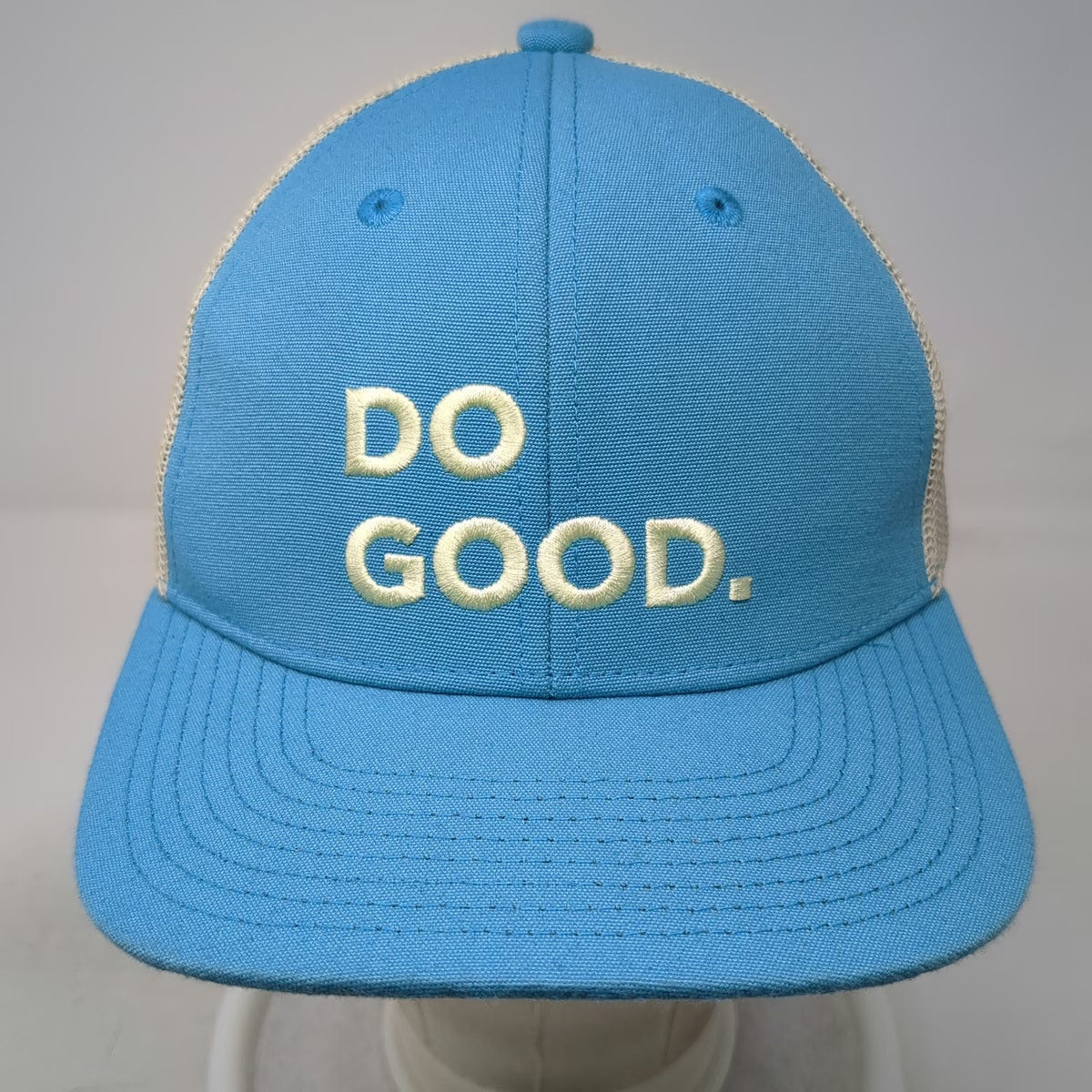 Cotopaxi Trucker Hat Blue One Size Do Good Mesh Back Recycled Polyester Snapback