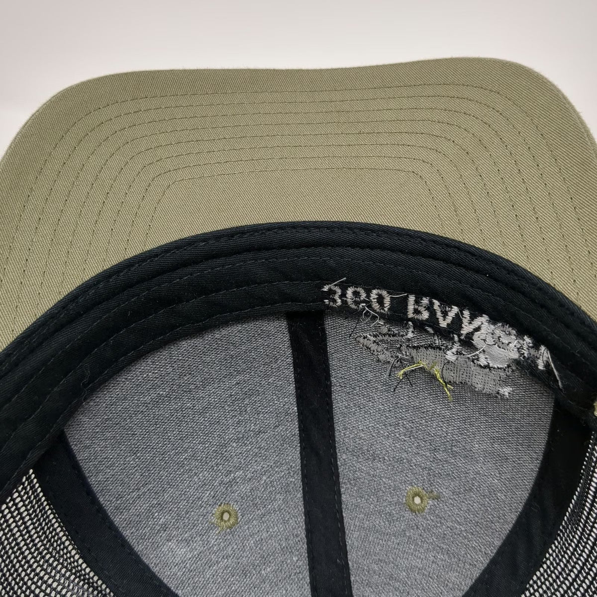 Richardson Trucker Hat Green Black One Size 360 Ranch Boar Mesh Snapback Cap