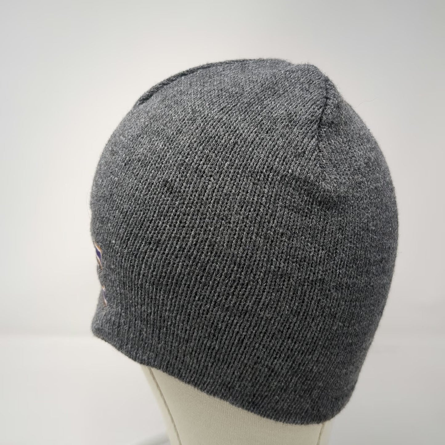 Port & Company Evansville Purple Aces NCAA Beanie Gray One Size Hat UE Logo Knit