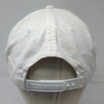 TravisMathew Social Club Hat White Snapback One Size Palm Tree Patch Logo Golf