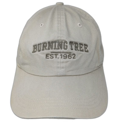 Ahead Burning Tree Est. 1962 Beige One Size Baseball Cap Slideback Classic Hat