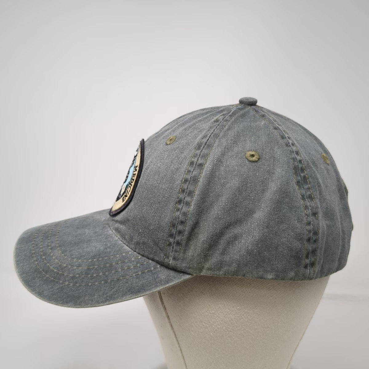 Port & Company Baseball Cap Green One Size Hat Wilderness Medicine Slideback