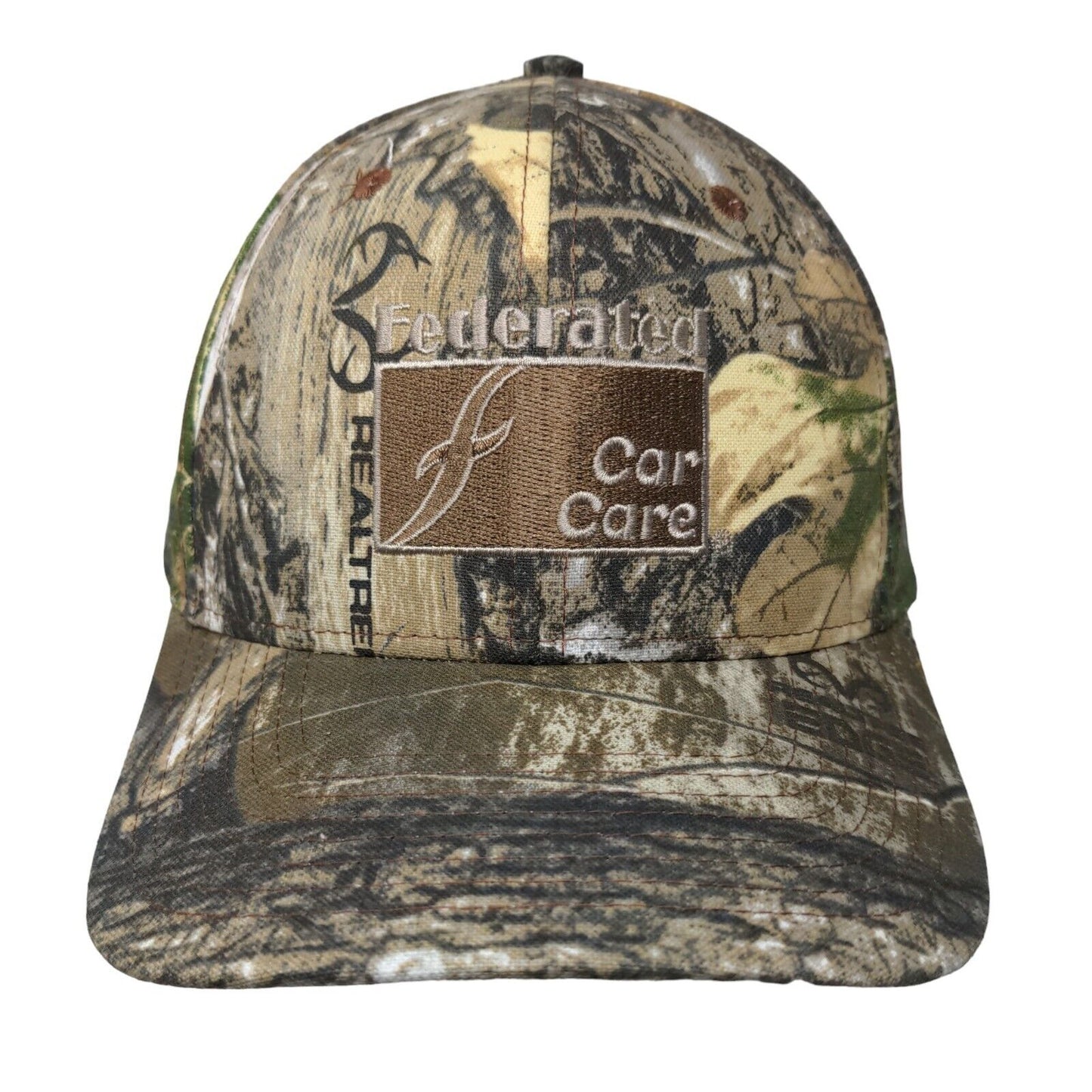 Oryx Designs Strapback Camo Hat Federated Car Care Embroidered Logo Realtree