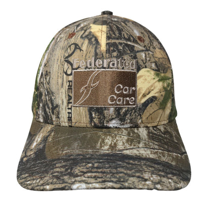 Oryx Designs Strapback Camo Hat Federated Car Care Embroidered Logo Realtree