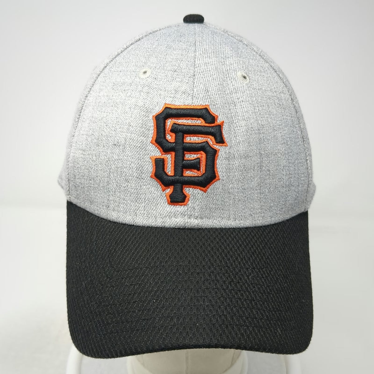 San Francisco Giants MLB New Era Gray Black Orange L Baseball Cap Hat 39THIRTY