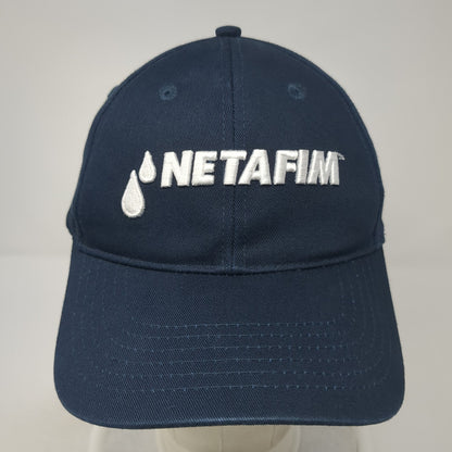 Netafim Strapback Hat Blue One Size Adjustable Embroidered Vent Holes