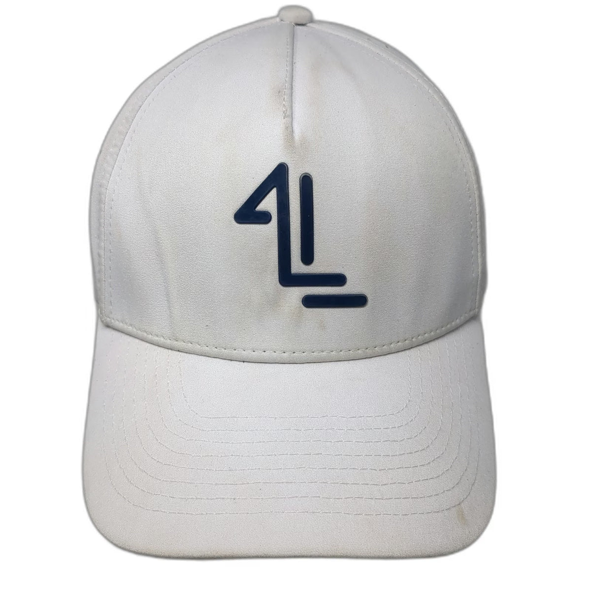 Links Life 5 Panel White Hat One Size Snapback Perforated Golf Performance