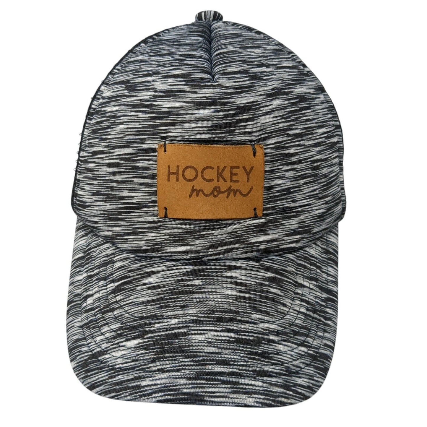 Hockey Mom Snapback Trucker Hat Multicolor One Size Adjustable Mesh Back