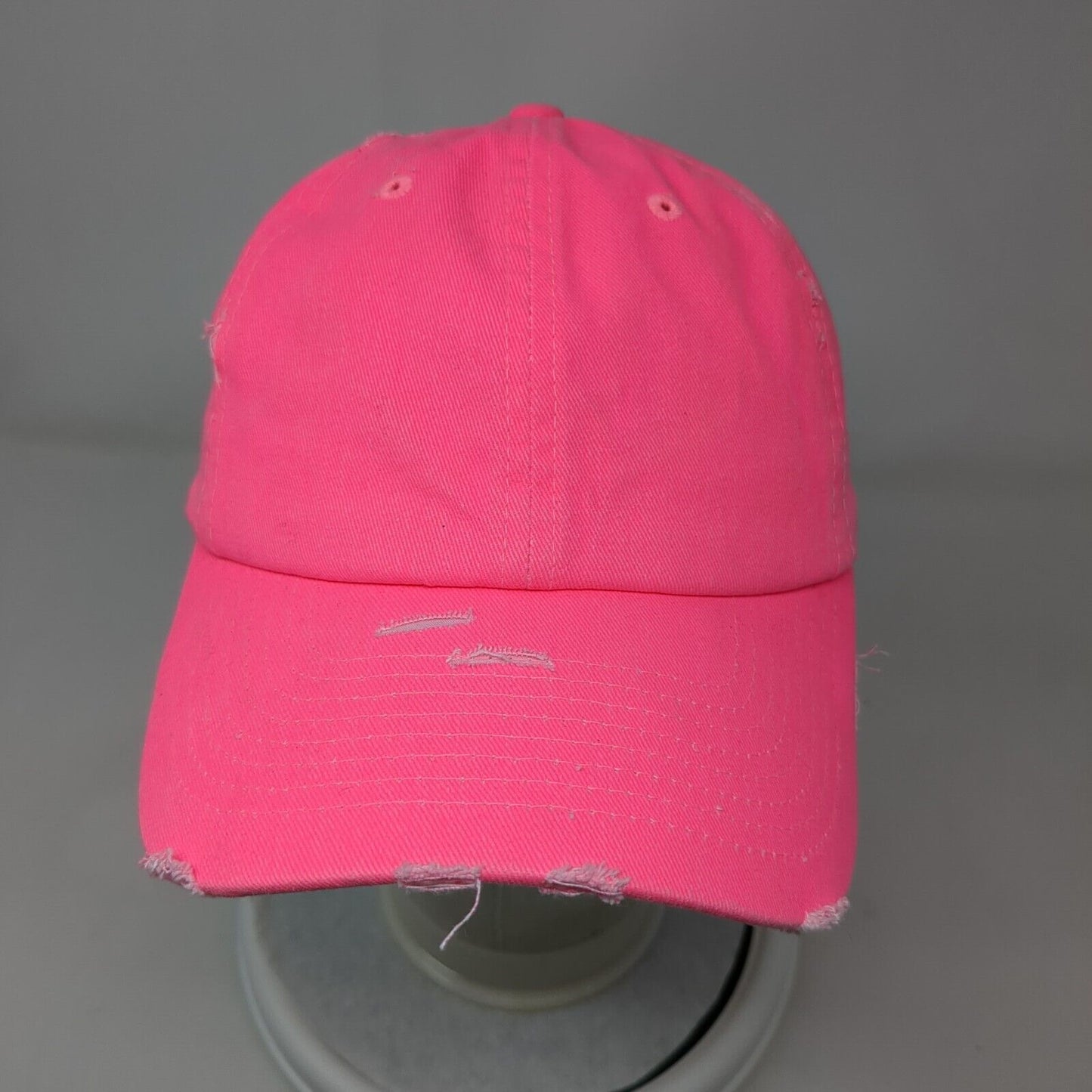 KB ETHOS Vintage Slideback Hat Pink OSFA Adjustable Solid Blank