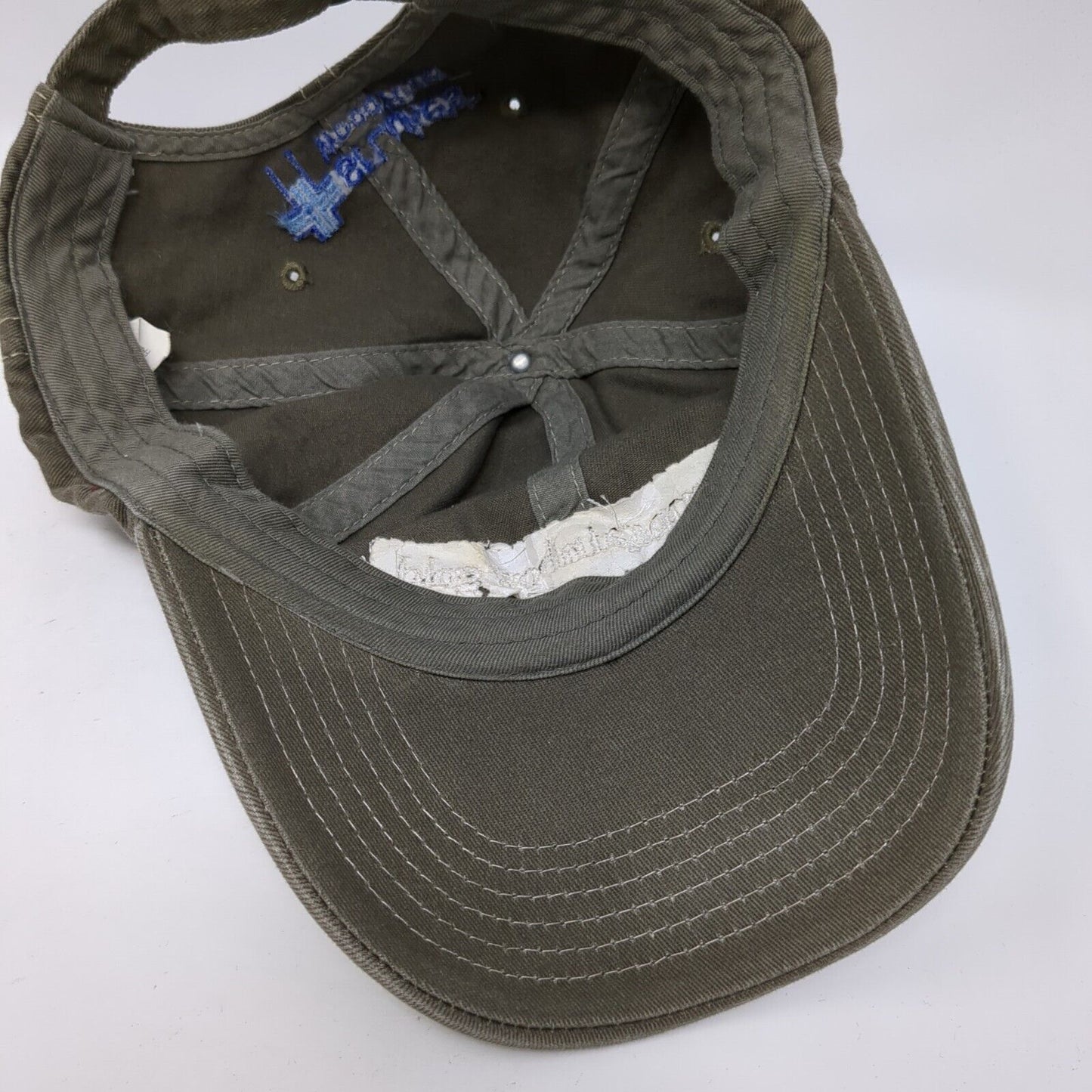Camp Rainbow Gold St. Luke's Wood River Slideback Hat Brown OS Adjustable Cotton