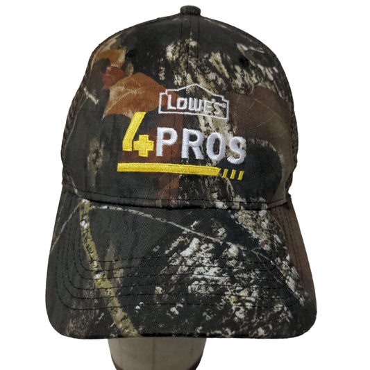 Lowe's Men's Snapback Mesh Back Hat Camo Adjustable Embroidered Logo