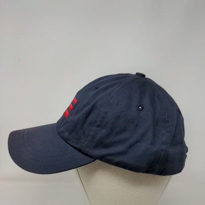Walker16 Slideback Hat Blue One Size Adjustable Embroidered Vented Holes 6 Panel